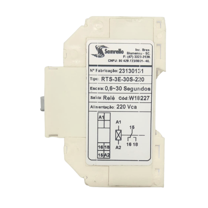 RELE TEMPORIZADOR RTS-3E-30S-220VCA RETARDO NA 18227 025.096