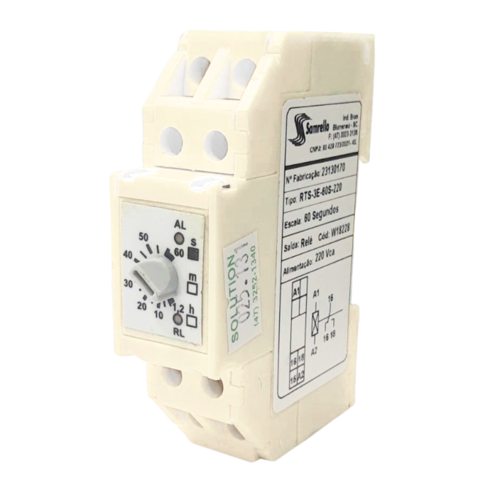 RELE TEMP RTS-3E-60S-220 RETARDO NA ALIM 220VCA 18228 025.131