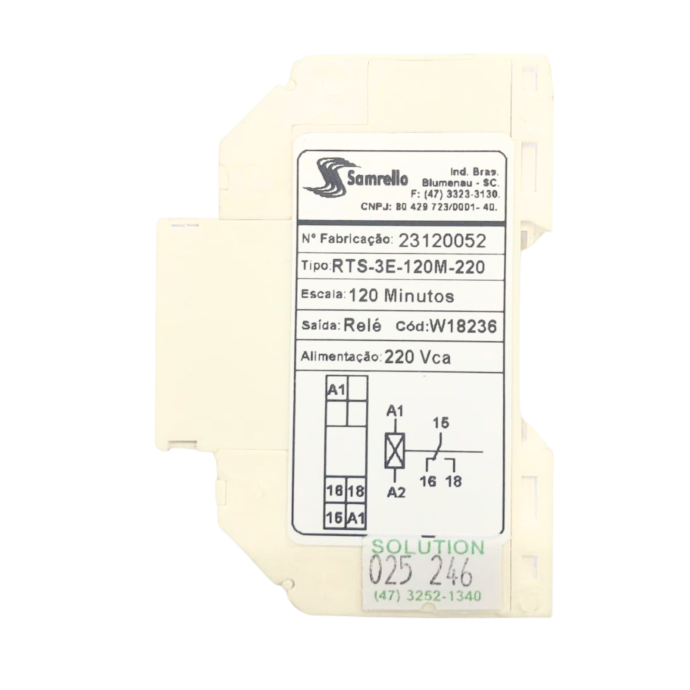 RELE TEMP 120M 220VCA RTS-3E-120M-220 ENER *18236 SAM 025.246