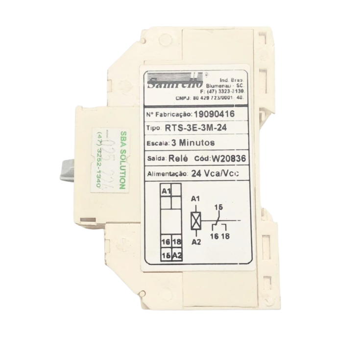 RELE TEMPPRIZADOR RTS-3E-3M-24 *20836 SAMRELLO 025.224