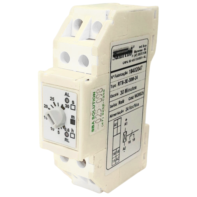 RELE TEMPORIZADOR RTS-3E-30M-24 RETARDO NA 20025 SAM 025.098