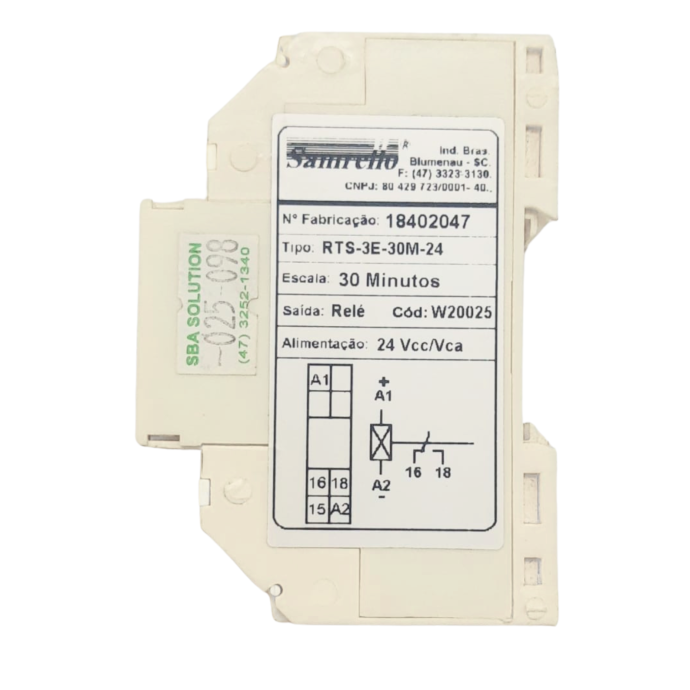 RELE TEMPORIZADOR RTS-3E-30M-24 RETARDO NA 20025 SAM 025.098