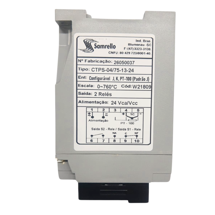 CONTROLADOR TEMP CTPS-04/75-13-9 ALIM 12-30VCA/VCC 21809 025.249