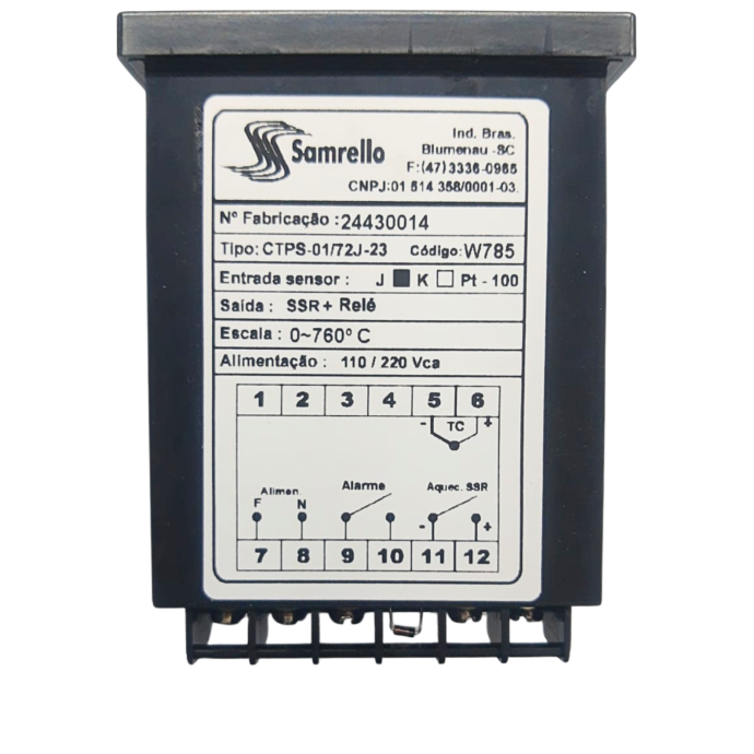 CONTR. DIG. TEMP CTPS-01/72J-23 ALIM 110/220VCA 025.021