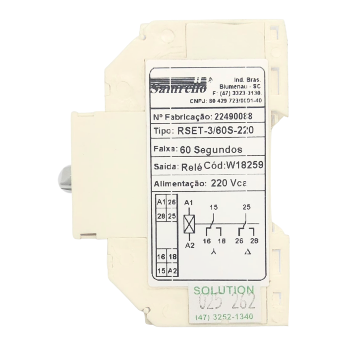 RELE ES/TR 60S 220VCA RSET-2 18259 SAM 025.262