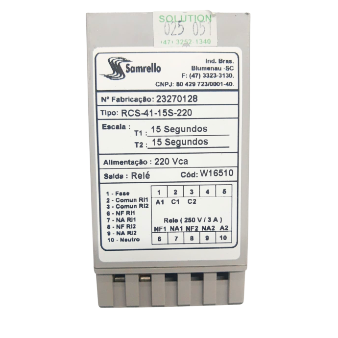 RELE CICLICO RCS-41 15S-220 ALIM 220VCA 16510 025.051