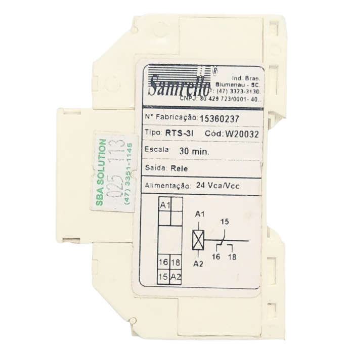 RELE TEMP 30M 24VCA/CC RTS-3I PULSO SAM 025.113
