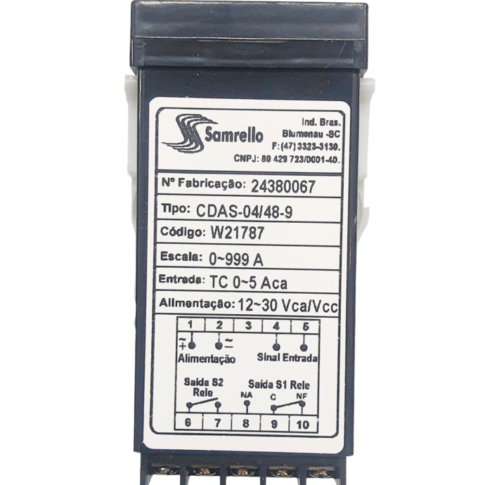 CONTROLADOR DIG CORRENTE CDAS-04/48 12-30VCA/VCC 21787 025.346