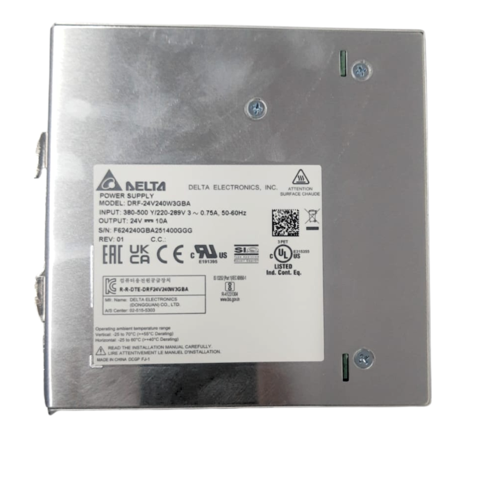 FONTE DRF 320-600VAC 3F 24VDC 240W 10A DRF-24V240W3GBA 038.141