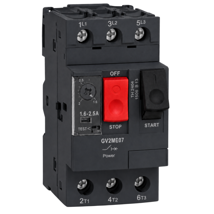 DISJUNTOR TERMOMAGNETICO TESYS GV2 1.6-2 GV2ME07 003.019
