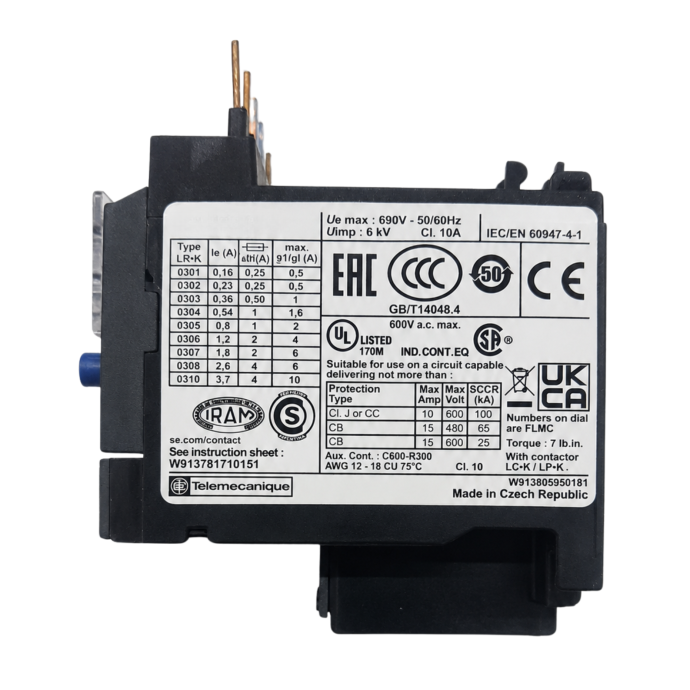 RELE TERMICO TESYS K 10 0.8-12.A LR2K030 022.252
