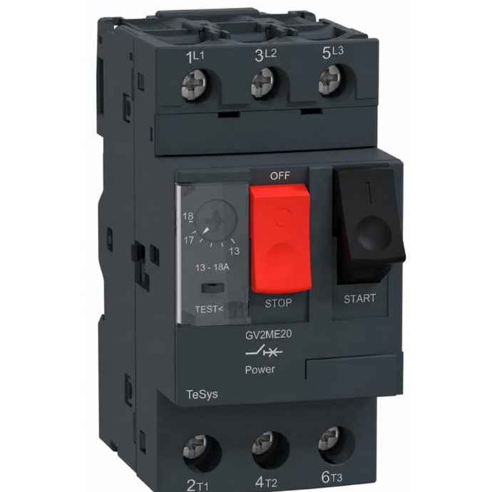 DISJUNTOR TERMOMAGNETICO TESYS GV2 13-18A GV2ME20 003.024