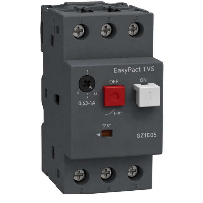 DISJUNTOR TERMOMAGNETICO TESYS GZ1E 0.63-1A GZI 004.494