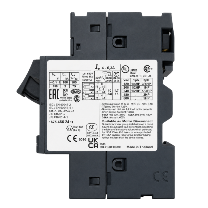 DISJUNTOR TER. TESYS GV2 9-14A GV2ME16 003.172