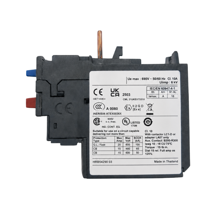 RELE TERMICO 2,5-4A 1NA+1NF LR3D08 022.041