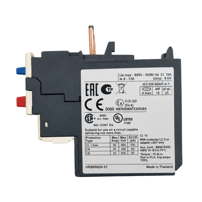 RELE TERMICO 9-13A LR3D16 022.044