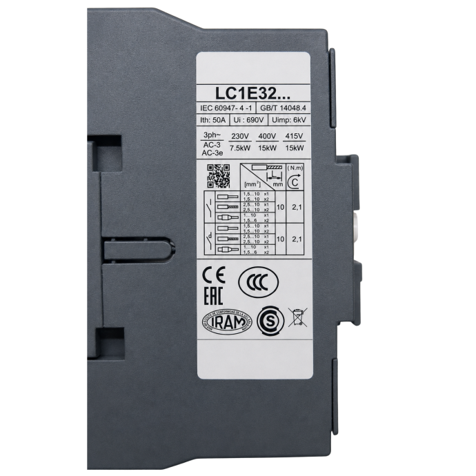 CONTATOR TRIP.TESYS E 32A 1NA 220VCA-50 LC1E3210M7 001.181 0010.181