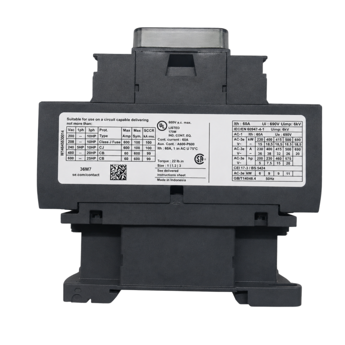 CONTATOR TRIP 220VCA 38A LC1D38M7 SCH 001.152