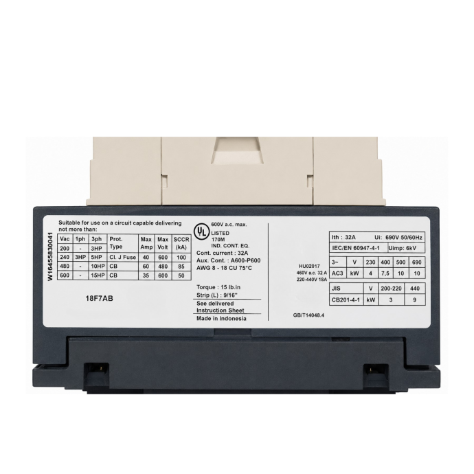 CONTATOR TRIP 18A 1NA+1NF 110VCA LC1D18F7 001.819