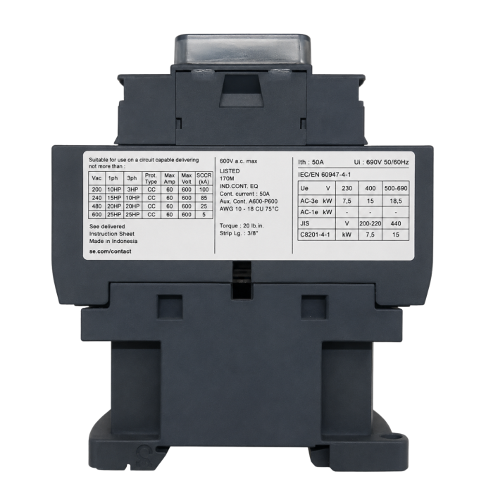 CONTATOR 3P 32A MENORQ 440V B.ACD 24-60V LC1D32BNE 001.173