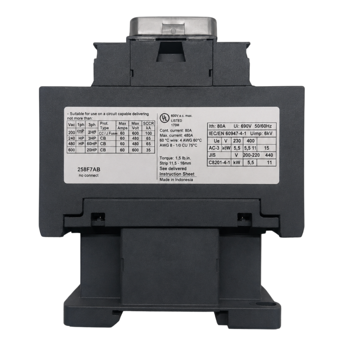 CONTATOR TETRA TESYS D 2PNA E 2PNF 25A 110VCA LC1D258F7 001.160
