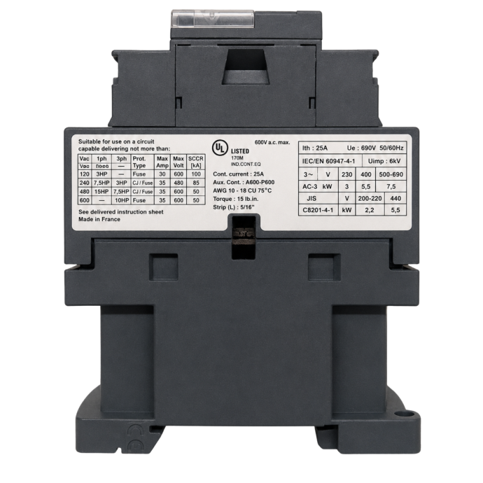 CONTATOR 3P 9A MENORQ 440V B.ACD 24-60V LC1D09BNE 001.169 001.169