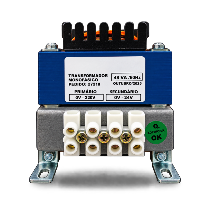 TRANSFORMADOR MONO 48VA 60HZ E:220V S:24V PRD56291 070.019