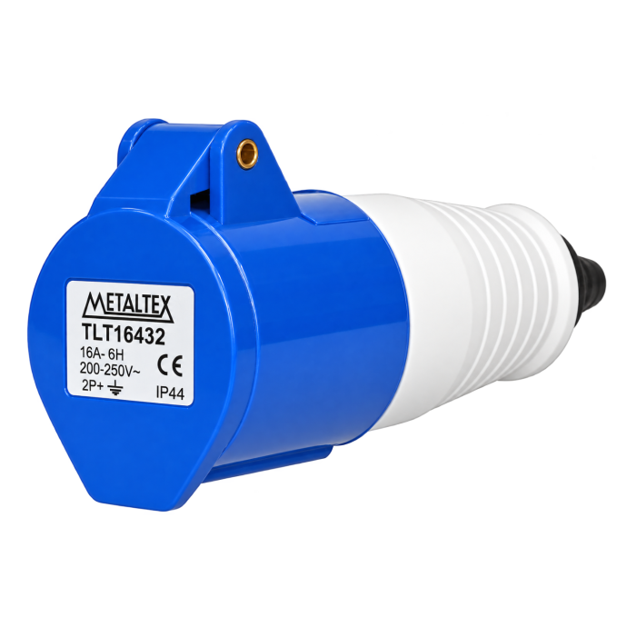 PLUG FEMEA 16A 2P-E-6H AZUL TLT16432 I15327 027.617